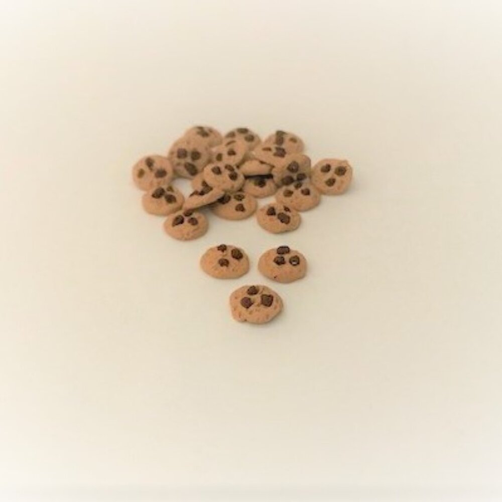 Handmade -- 6 Pcs Miniature Simulated Cookies Dollhouse Room Box Shadow Box